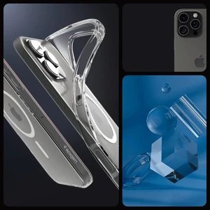 Прозорий білий чохол Spigen Crystal Flex Mag для iPhone 16 Pro - Фото 9