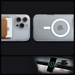 Прозорий білий чохол Spigen Crystal Flex Mag для iPhone 16 Pro - Фото 11