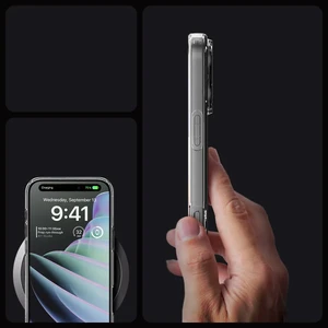Прозорий білий чохол Spigen Crystal Flex Mag для iPhone 16 Pro - Фото 12