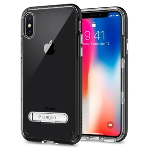 Чехол Spigen Crystal Hybrid Black для iPhone X | XS 057CS22147 - Фото 1