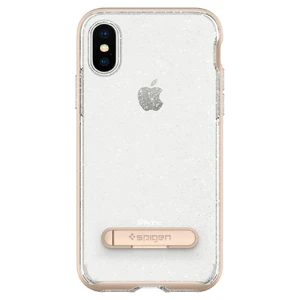 Чехол-накладка Spigen Crystal Hybrid Glitter Gold Quartz для iPhone X | XS 057CS22149 - Фото 1