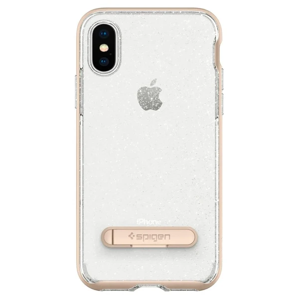 Чехол-накладка Spigen Crystal Hybrid Glitter Gold Quartz для iPhone X | XS в Тернополе