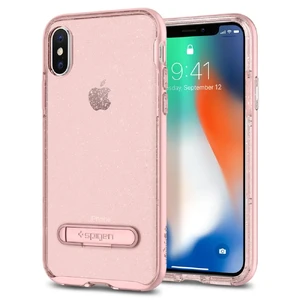 Чехол-накладка Spigen Crystal Hybrid Glitter Rose Quartz для iPhone X | XS - Фото 2