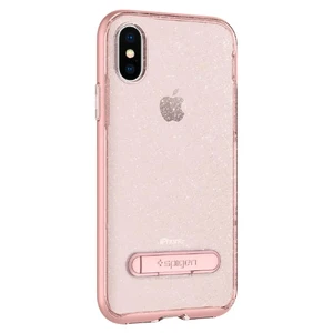 Чехол-накладка Spigen Crystal Hybrid Glitter Rose Quartz для iPhone X | XS - Фото 9