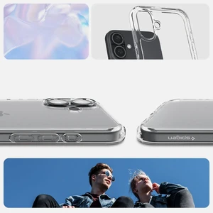 Прозрачный чехол Spigen Crystal Hybrid для iPhone 16 - Фото 5