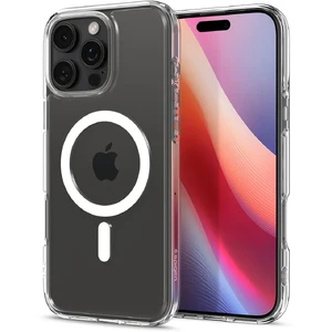Прозрачный белый чехол Spigen Crystal Hybrid Mag для iPhone 16 Pro 8809971230742 - Фото 1