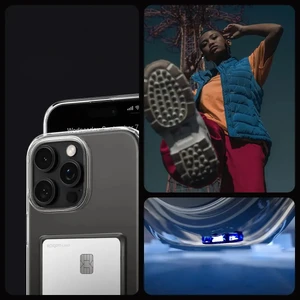 Прозрачный чехол со слотом для карт Spigen Crystal Slot для iPhone 16 Pro - Фото 11