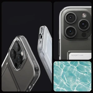 Прозрачный чехол со слотом для карт Spigen Crystal Slot для iPhone 16 Pro Max - Фото 14