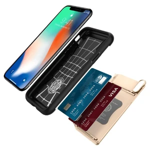 Чехол Spigen Crystal Wallet Champagne Gold для iPhone X | XS - Фото 4