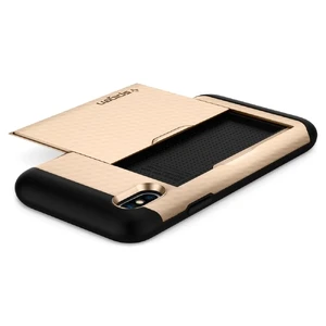 Чехол Spigen Crystal Wallet Champagne Gold для iPhone X | XS - Фото 5