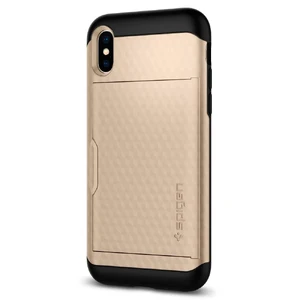 Чехол Spigen Crystal Wallet Champagne Gold для iPhone X | XS - Фото 7