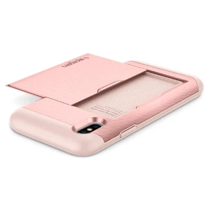 Чехол Spigen Crystal Wallet Rose Gold для iPhone X | XS - Фото 5