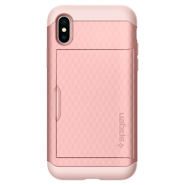 Чехол Spigen Crystal Wallet Rose Gold для iPhone X | XS в Тернополе