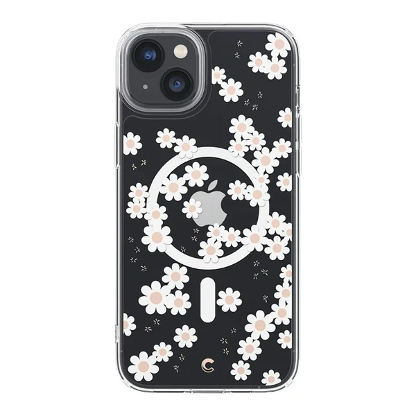Прозрачный чехол Spigen Cyrill Cecile Mag MagSafe White Daisy для iPhone 14 Plus в Сумах