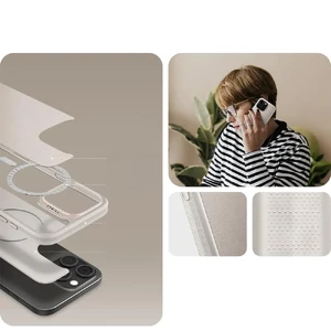 Бежевый чехол Spigen Cyrill Kajuk Mag для iPhone 16 Pro Max - Фото 13