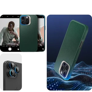 Зеленый кожаный чехол Spigen Cyrill Kajuk Mag для iPhone 16 Pro Max - Фото 15