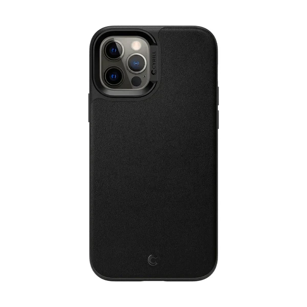 Чорний шкіряний чохол Ciel by Cyrill Leather Brick Leather Brick для iPhone 12 | 12 Pro у Дніпрі