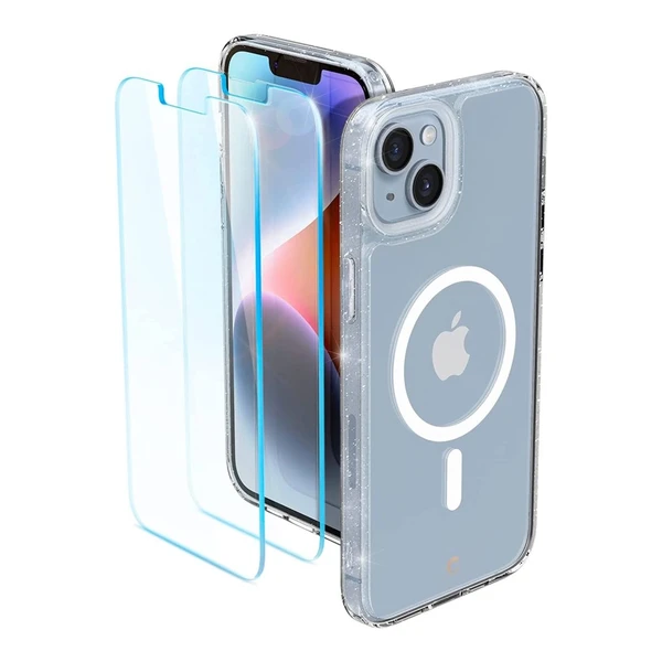 Прозорий чохол Spigen Cyrill Shine Mag MagSafe Glitter Clear для iPhone 14 | 13 в Чернівцях