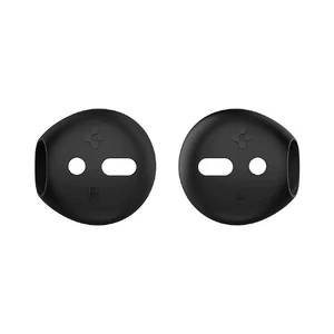 Силиконовые накладки Spigen Ear Tips Black для Apple AirPods - Фото 4