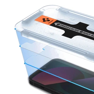 Захисне скло Spigen EZ FIT GLAS.tR для iPhone 14 | 13 | 13 Pro (2 шт.) - Фото 3