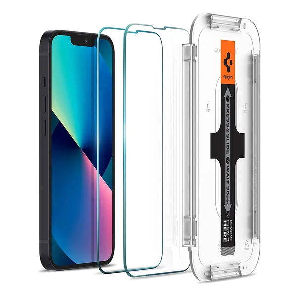 Захисне скло Spigen EZ FIT GLAS.tR Sensor Protection для iPhone 13 mini (2 шт.) у Рівному