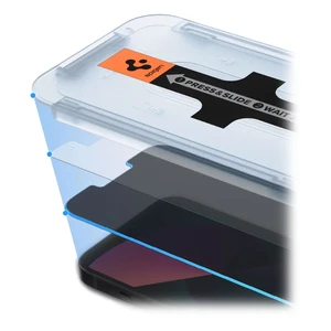 Захисне скло-антишпигун Spigen EZ FIT GLAS.tR Privacy для iPhone 14 | 13 | 13 Pro (2 шт.) - Фото 3