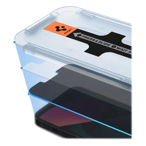 Защитное стекло-антишпион Spigen EZ FIT GLAS.tR Privacy для iPhone 13 mini (2 шт.) - Фото 3