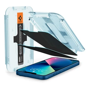 Защитное стекло-антишпион Spigen EZ FIT GLAS.tR Privacy для iPhone 13 mini (2 шт.) - Фото 2