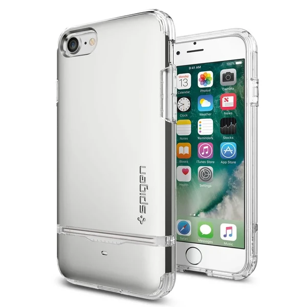 Чохол Spigen Flip Armor Satin Silver для iPhone SE 3 | SE 2 | 8 | 7 у Полтаві