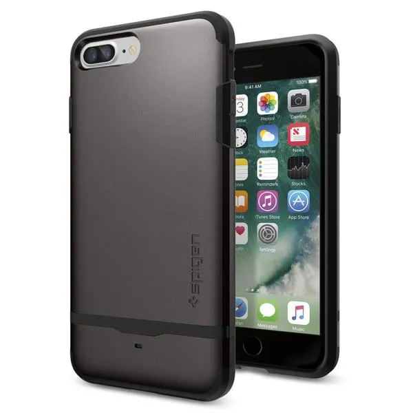 Чохол Spigen Flip Armor Gunmetal для iPhone 7 Plus | 8 Plus в Одесі