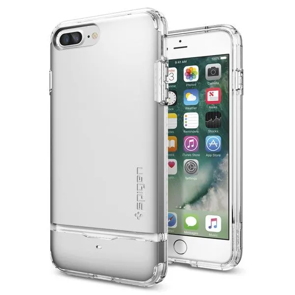 Чохол Spigen Flip Armor Satin Silver для iPhone 7 Plus | 8 Plus в Одесі