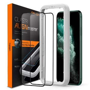 Захисне скло Spigen GLAS.tR AlignMaster Black для iPhone 11 Pro Max | XS Max (2 Pack)