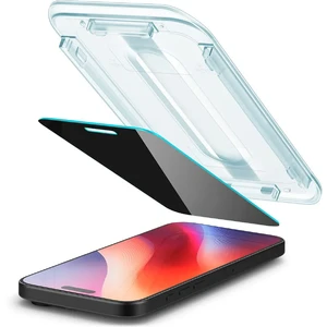 Прозрачное защитное стекло с аппликатором Spigen Glas.tr EZ Fit для iPhone 16 Pro - Фото 2