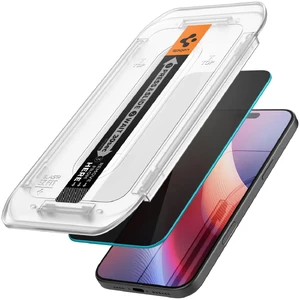 Прозрачное защитное стекло с аппликатором Spigen Glas.tr EZ Fit для iPhone 16 Pro - Фото 4