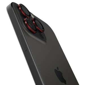 Черно-красное стекло на камеру Spigen Glas.tR Ez Fit Optik Pro для iPhone 16 Pro Max - Фото 4