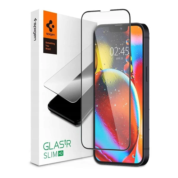 Захисне скло Spigen Glas.tR Slim Full Cover HD для iPhone 13 mini у Рівному