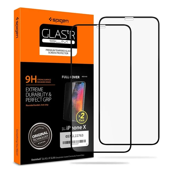 Захисне скло Spigen GLAS.tR SLIM Full Cover для iPhone 11 Pro | X | XS (2 скла)