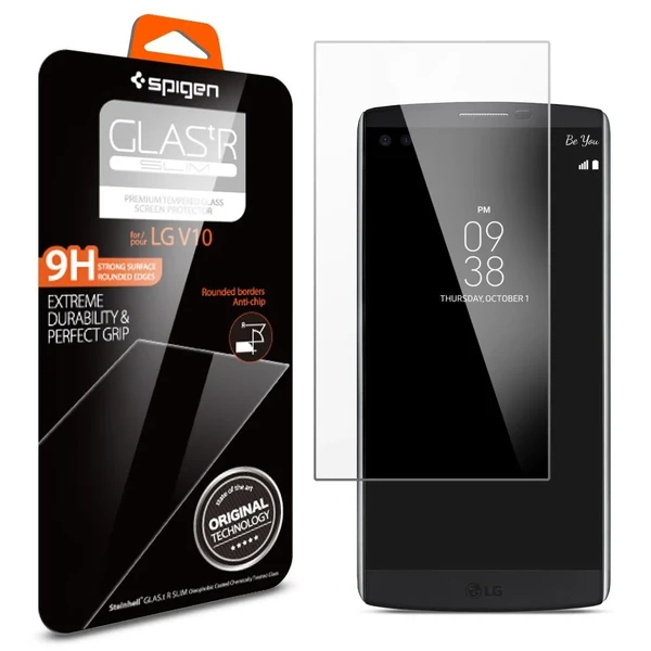 Защитное стекло Spigen GLAS.tR SLIM для LG V10