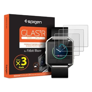 Захисне скло Spigen GLAS.tR SLIM для годин Fitbit Blaze (3 скла)  - Фото 1