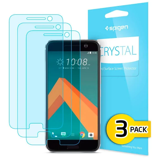 Защитная пленка Spigen Crystal для HTC 10 (3 пленки)