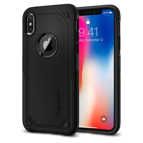 Чехол Spigen Hybrid Armor Black для iPhone X | XS в Виннице