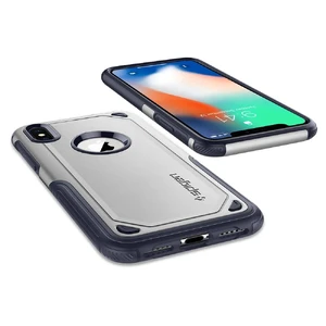 Чехол Spigen Hybrid Armor Satin Silver для iPhone X | XS - Фото 8