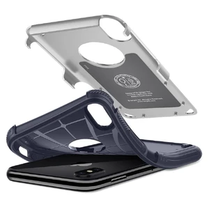 Чехол Spigen Hybrid Armor Satin Silver для iPhone X | XS - Фото 7