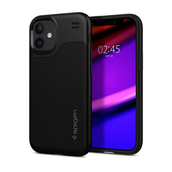 Чорний силіконовий чохол Spigen Hybrid NX для iPhone 12 | 12 Pro у Миколаєві