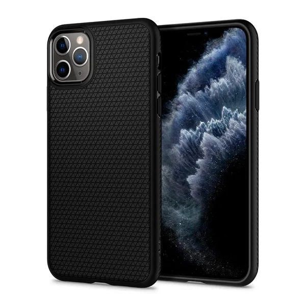 Чехол Spigen Liquid Air Matte Black для iPhone 11 Pro Max в Мукачево