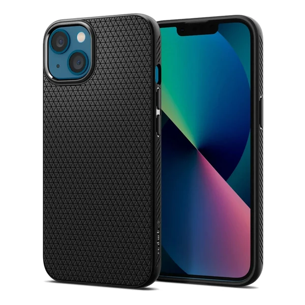 Захисний чохол Spigen Liquid Air Matte Black для iPhone 13 у Житомирі