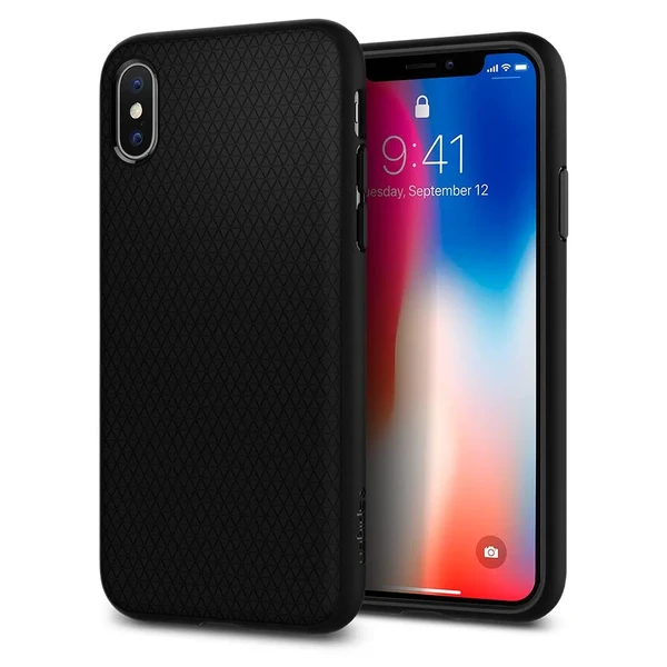 Чехол Spigen Liquid Air Matte Black для iPhone X | XS в Кропивницком