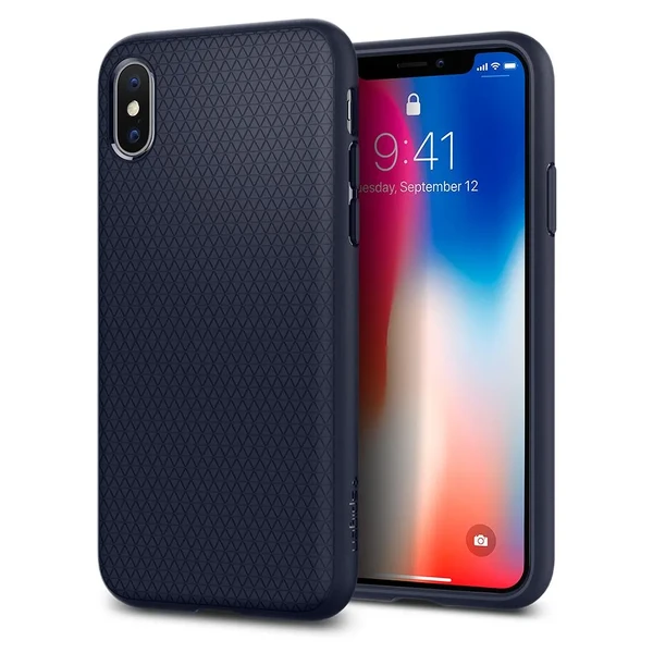 Чехол Spigen Liquid Air Midnight Blue для iPhone X | XS в Ужгороде