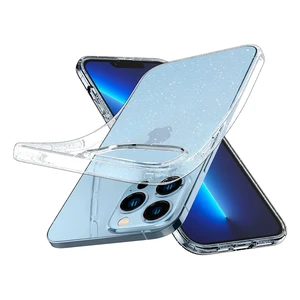 Прозрачный защитный чехол Spigen Liquid Crystal Glitter Crystal Quartz для iPhone 13 Pro Max - Фото 2