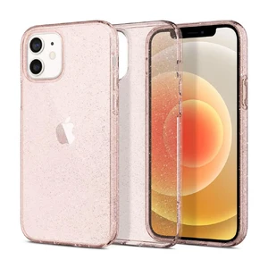 Силіконовий чохол Spigen Liquid Crystal Glitter Rose Quartz для iPhone 12 | 12 Pro ACS01699 - Фото 1
